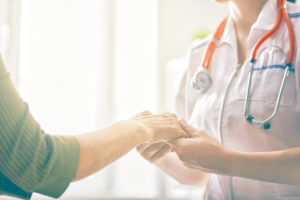 patient listening to doctor